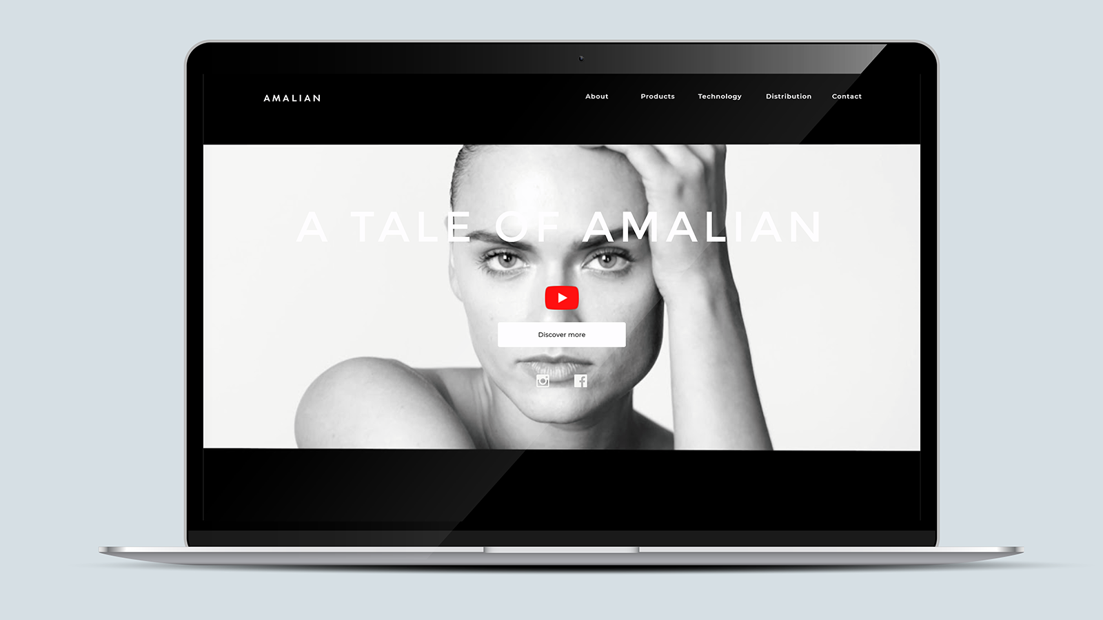 Amalian – Laptop view