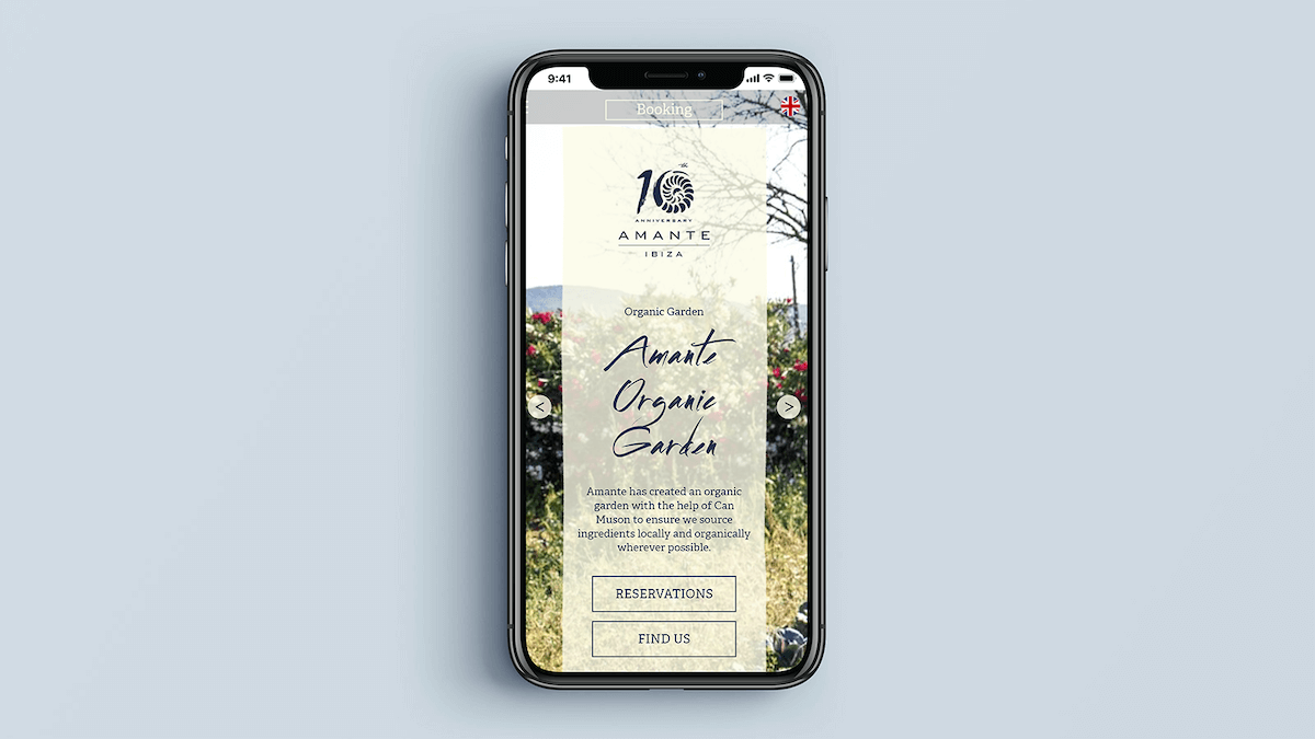 Amante – Mobile view