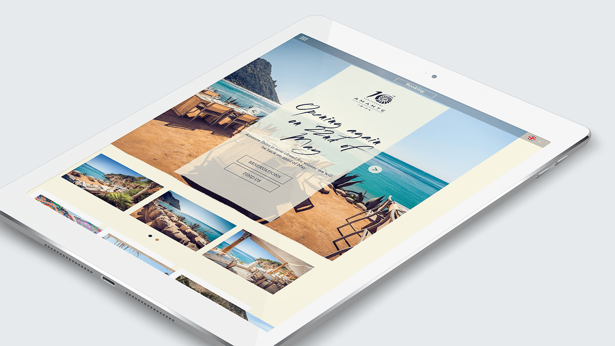 Amante – Tablet view