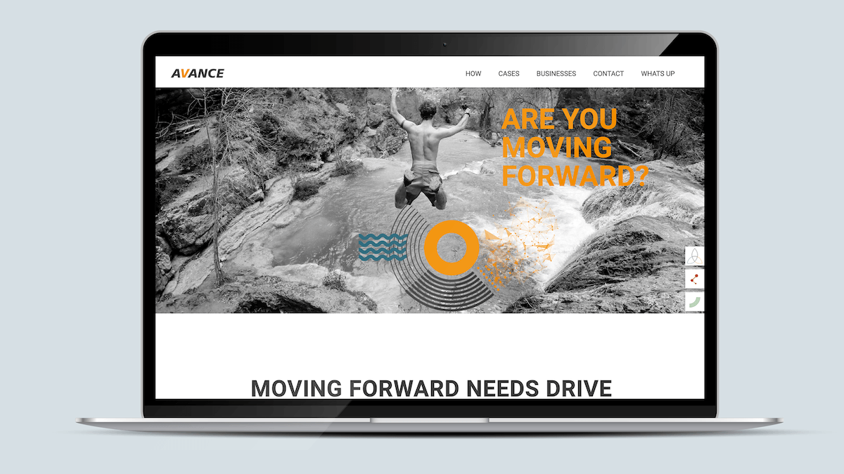 Avance – Laptop view