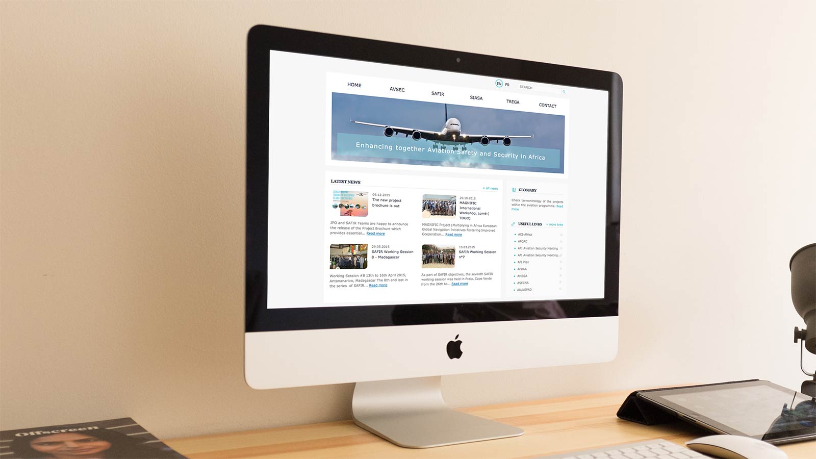 Aviation Africa-EU – Desktop view