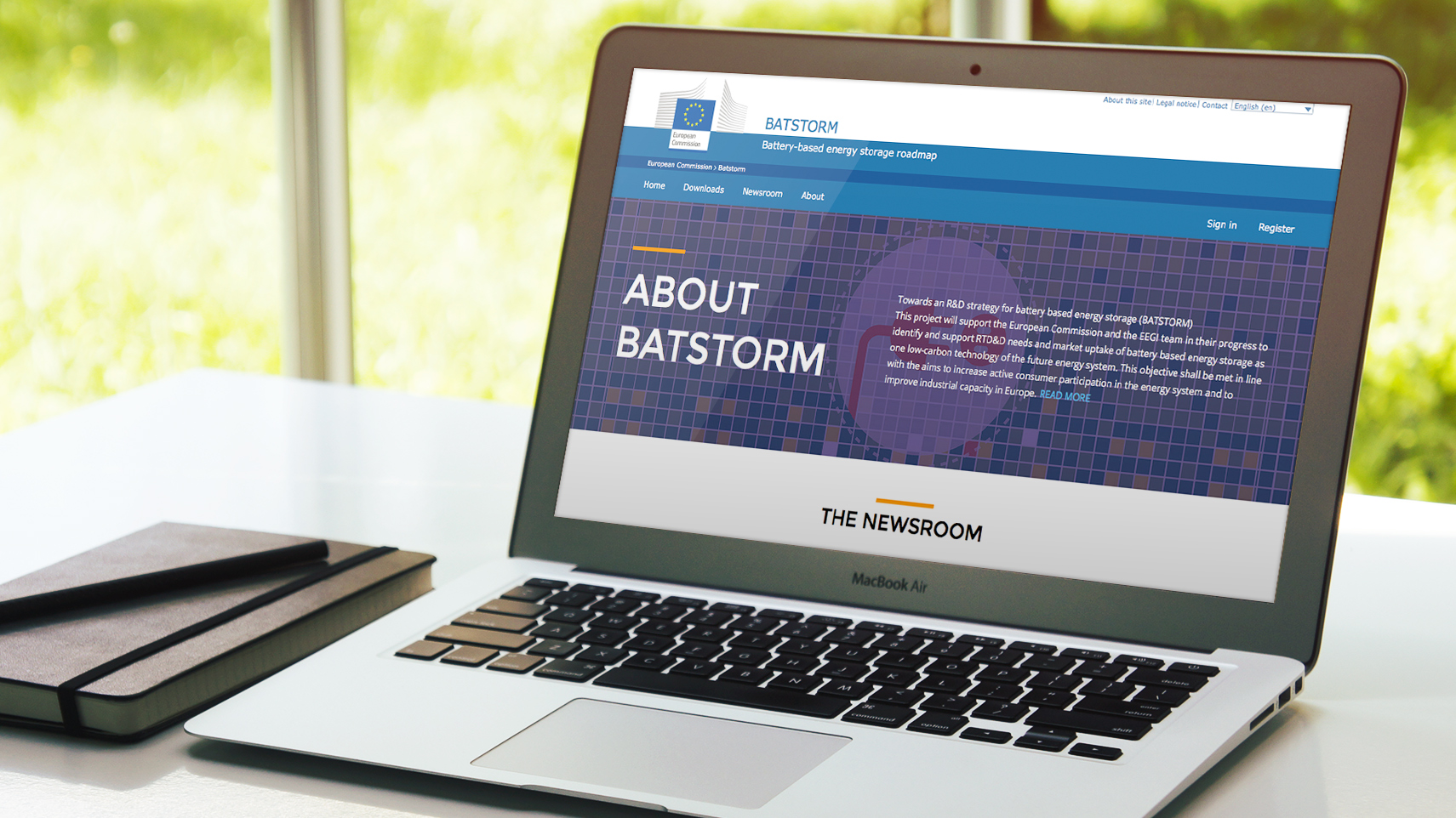 Batstorm – Laptop view