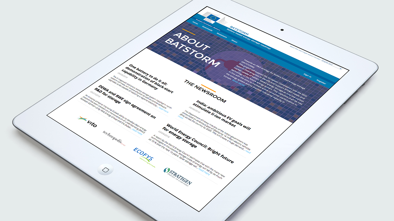 Batstorm – Tablet view