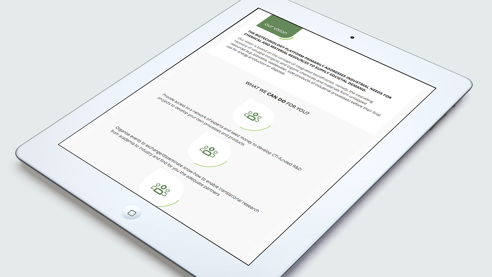 Biomass – Tablet view