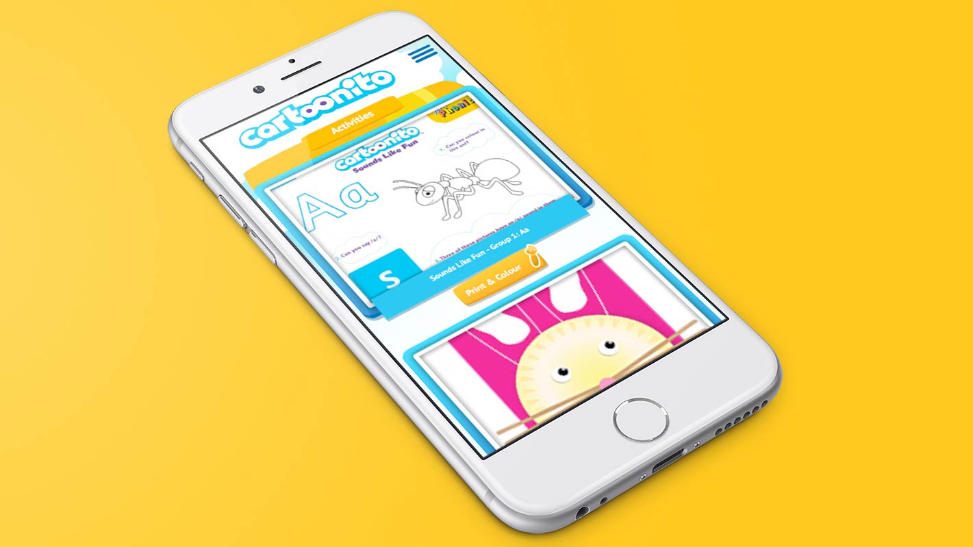 Cartoonito – Mobile view