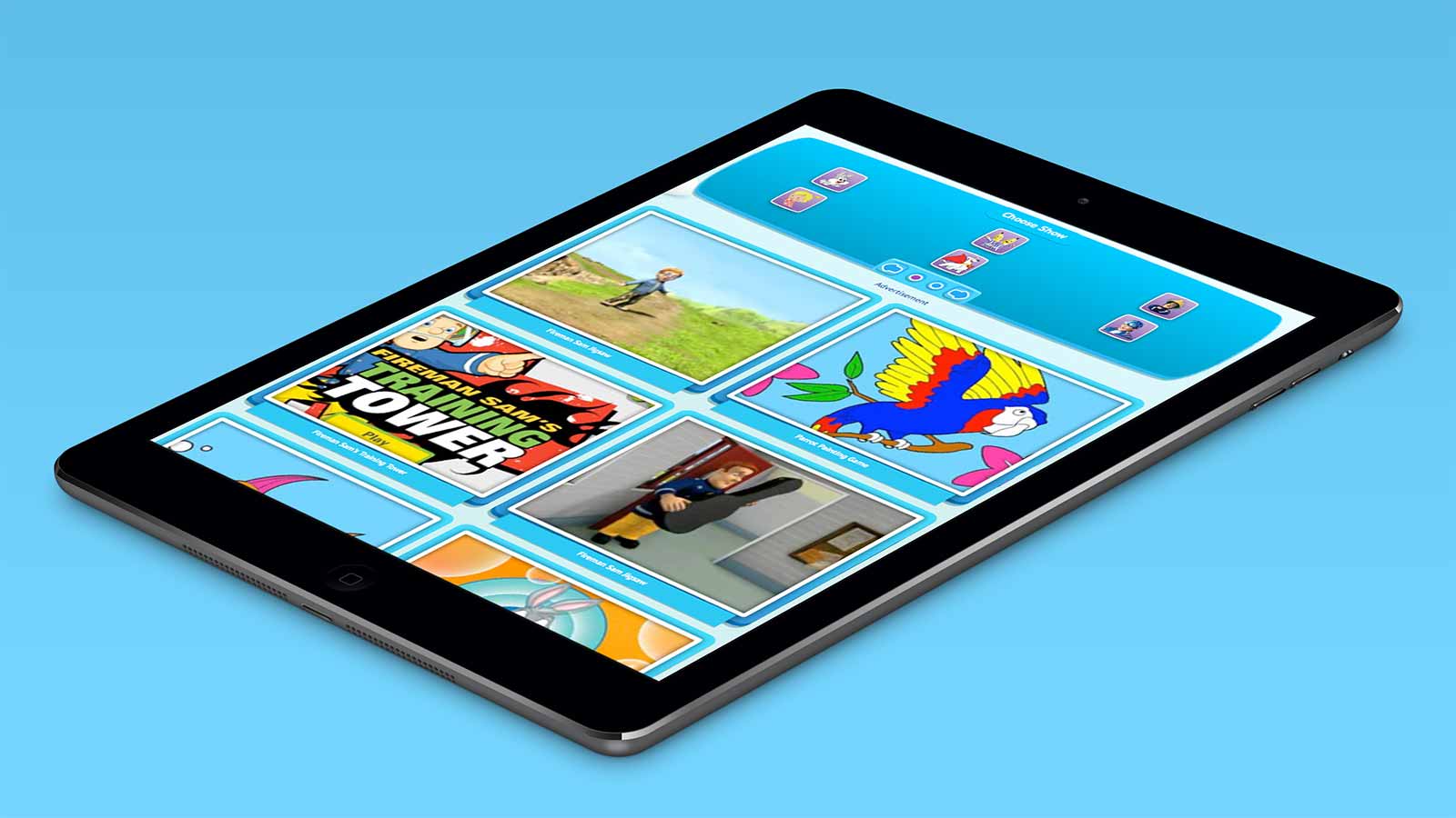 Cartoonito – Tablet view