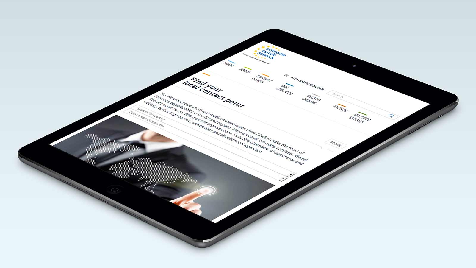 Enterprise Europe Network – Tablet view