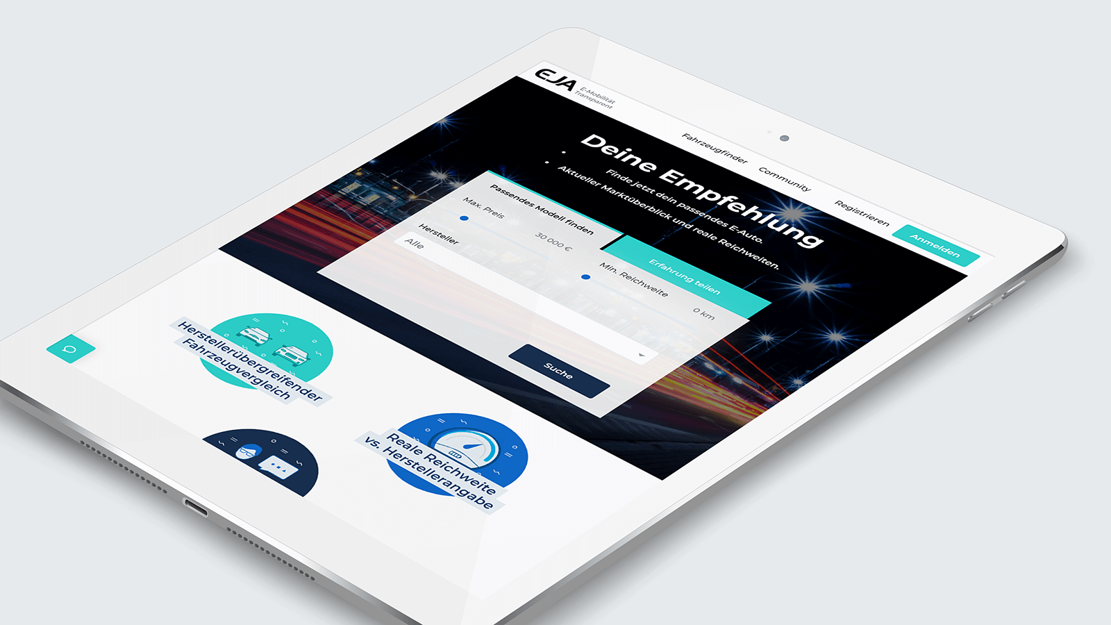 EJA-Mobility – Tablet view