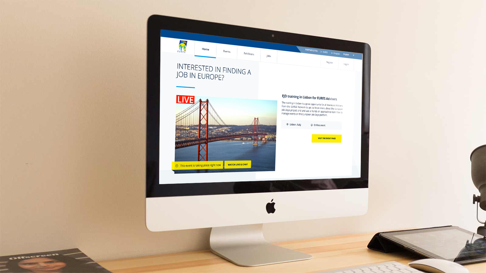 European Job Days – Desktop view