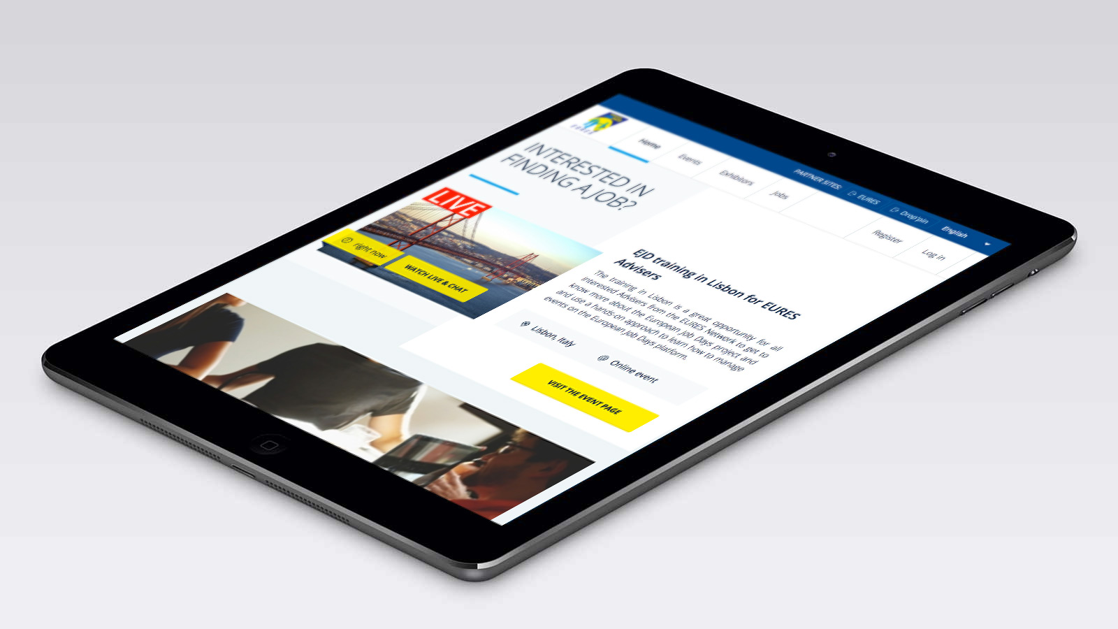 European Job Days – Tablet view