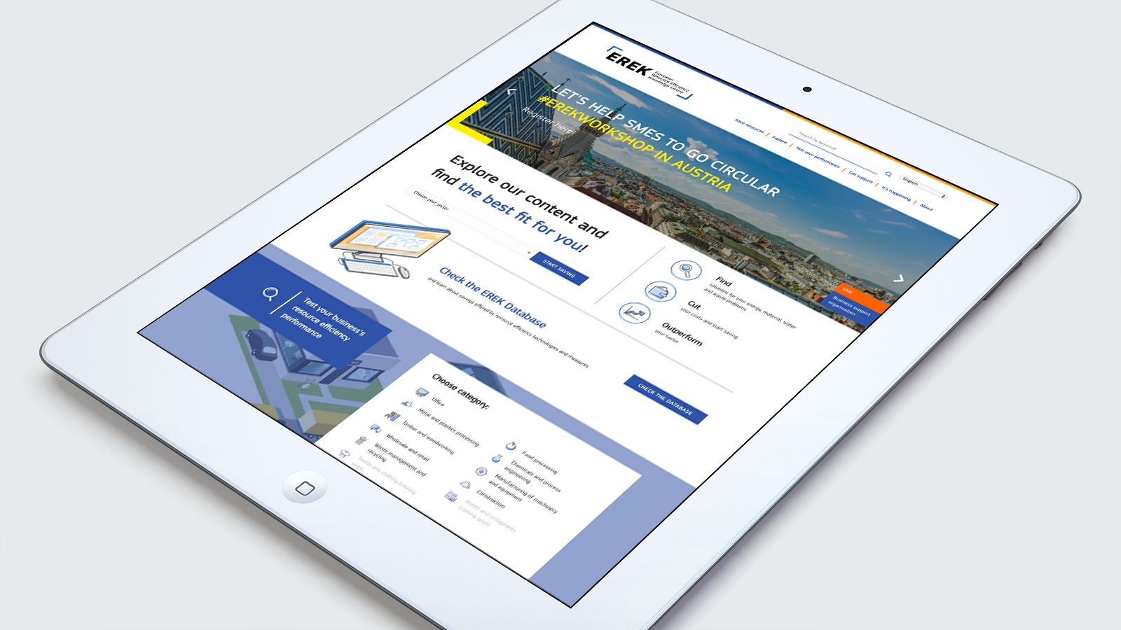 EREK – Tablet view