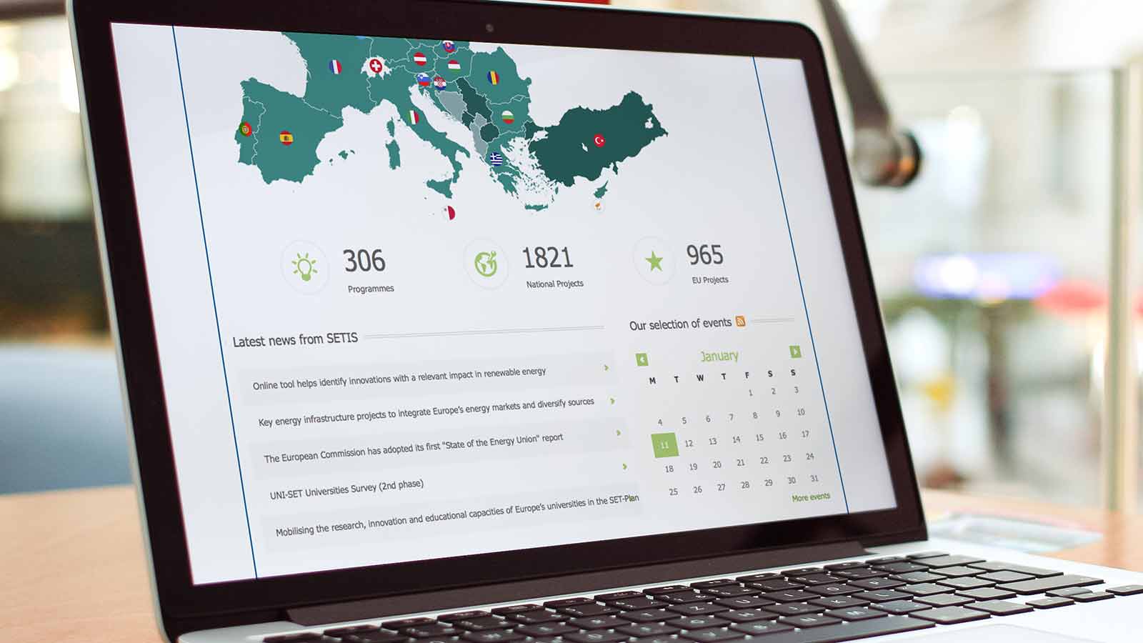Energy Research Knowledge Center – Laptop view