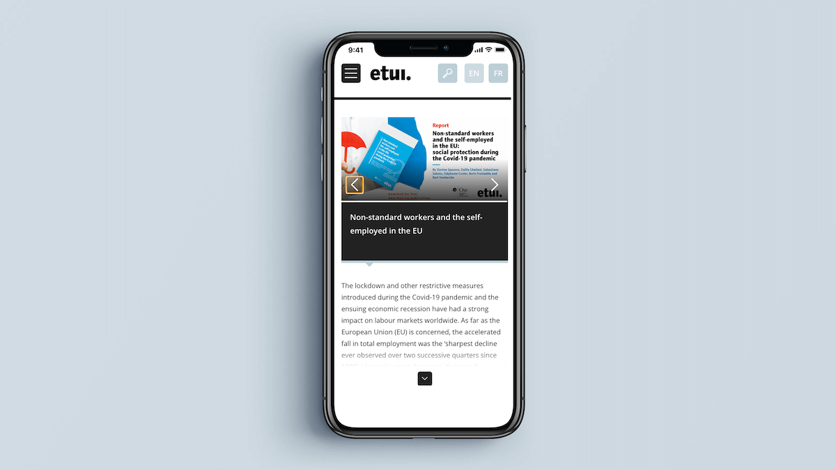 ETUI (European Trade Union Institute) – Mobile view