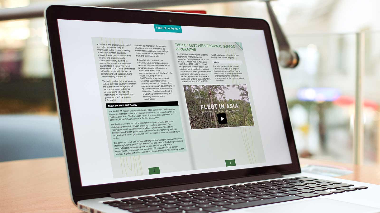 FLEGT Asia - Flipbook – Laptop view