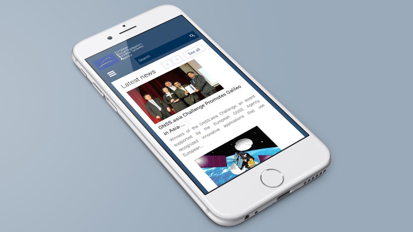 GNSS Agency – Mobile view