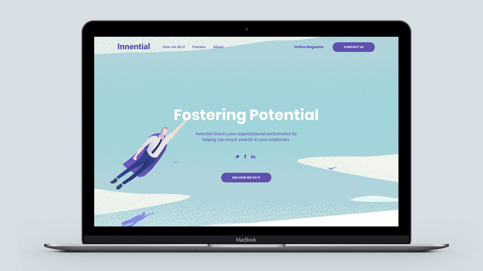 Innential – Laptop view