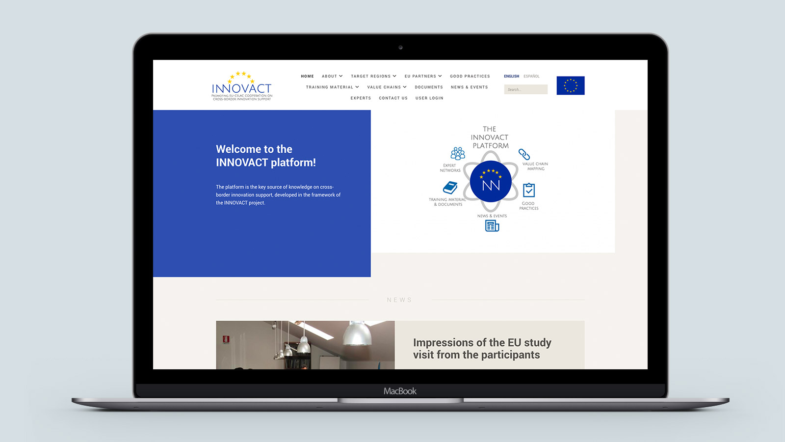 Innovact – Laptop view