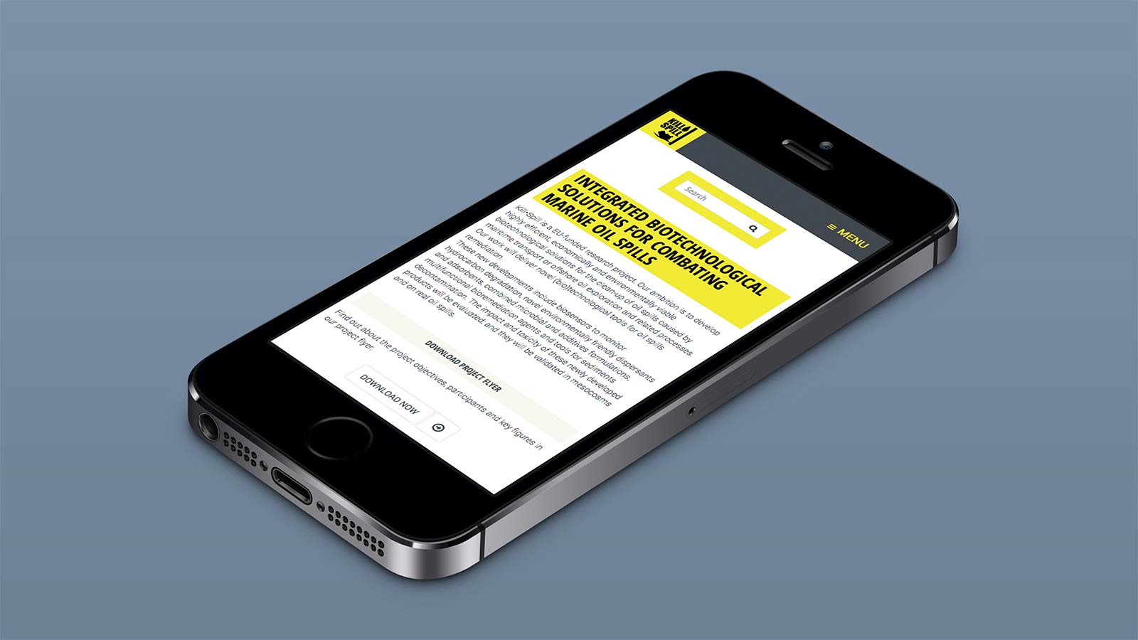 Kill Spill – Mobile view