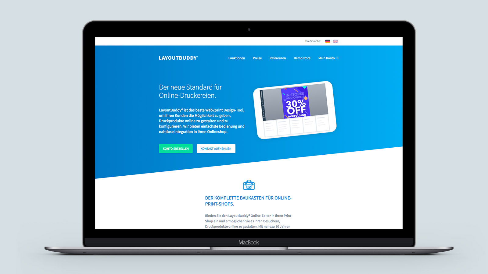 Layout buddy – Laptop view