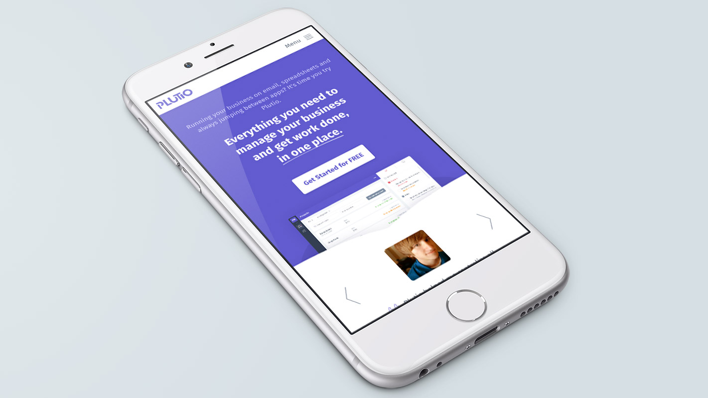 Plutio – Mobile view