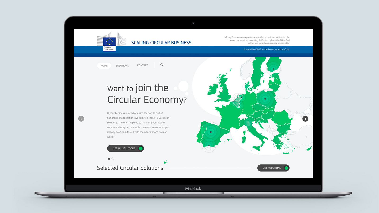 Scaling Circular Business – Laptop view