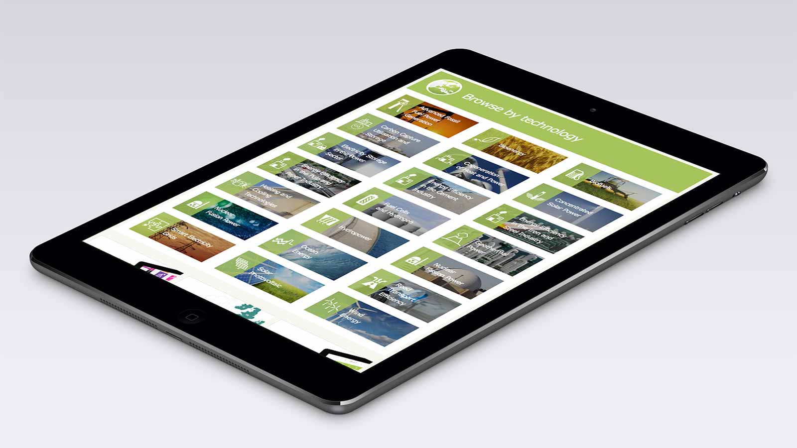 SETIS – Tablet view