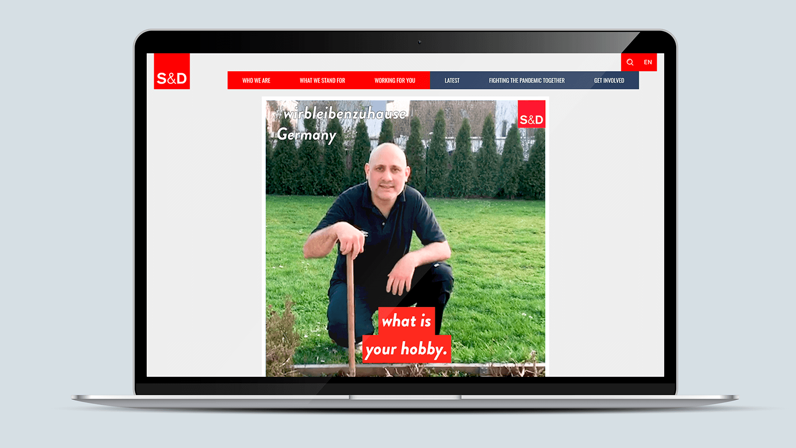 Socialists & Democrats – Laptop view