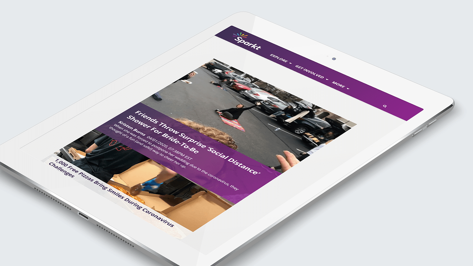 Sparkt – Tablet view