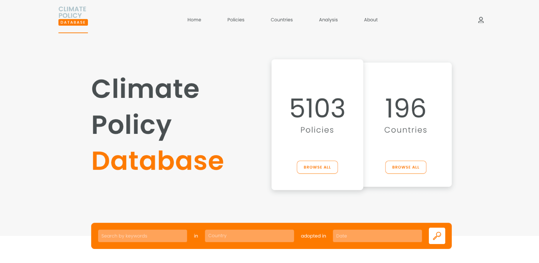 Climate Policy Database