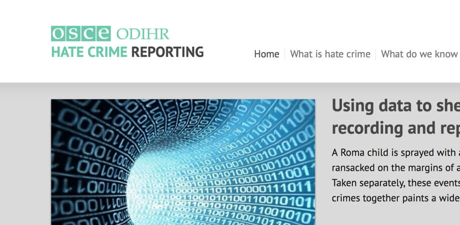 Hate Crime Reporting Website