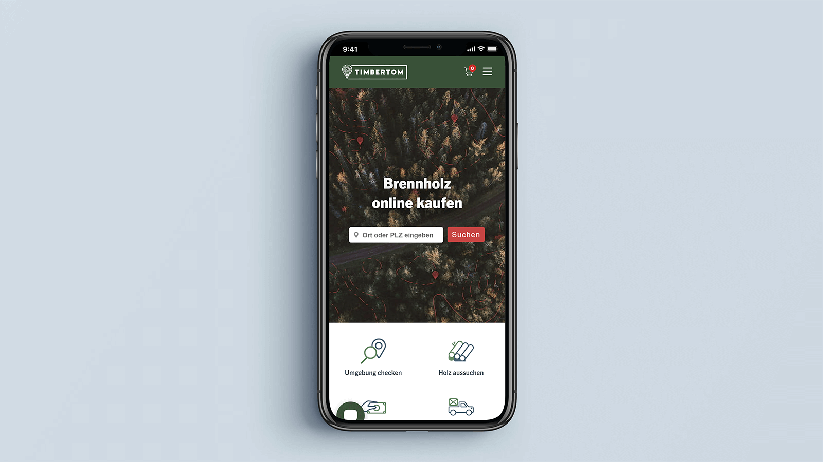 TimberTom – Mobile view