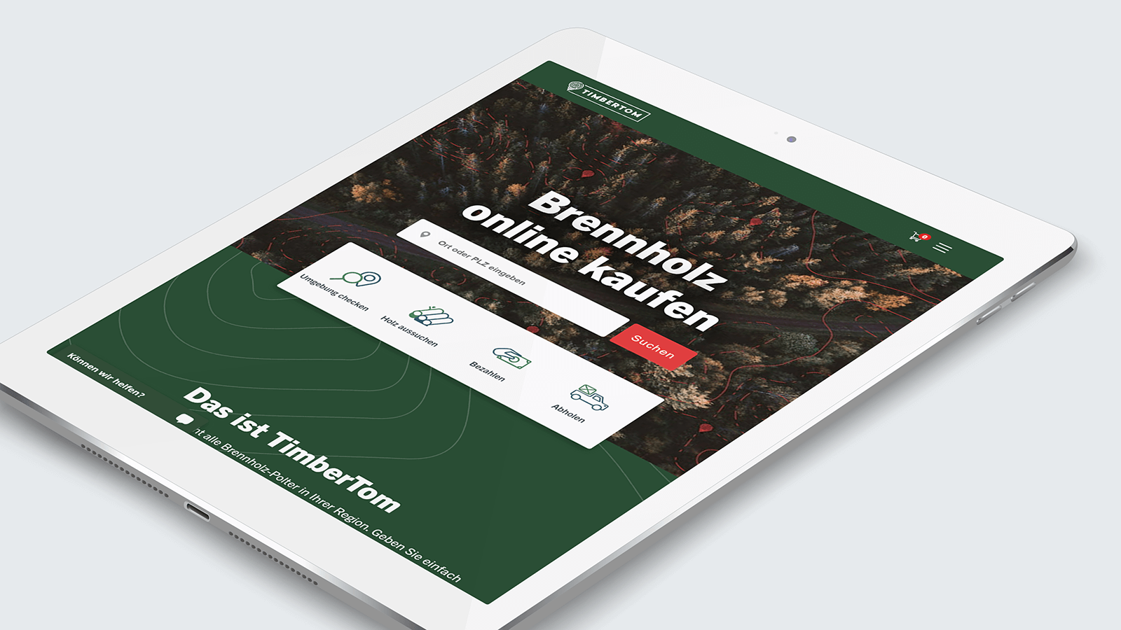 TimberTom – Tablet view