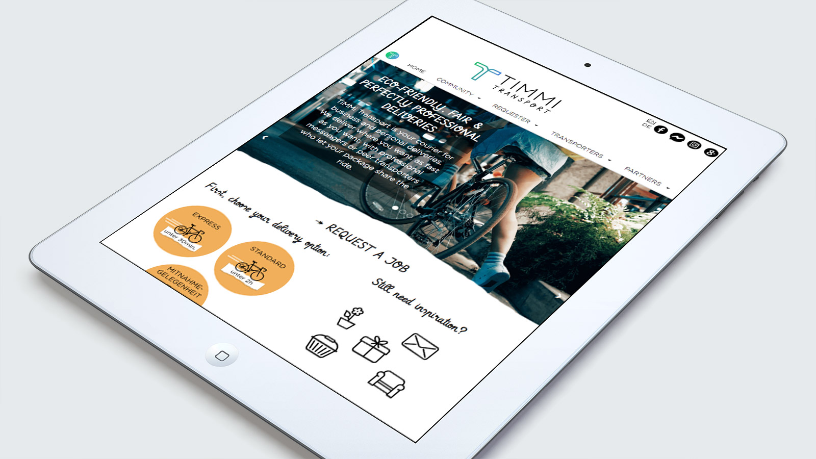 Timmi – Tablet view