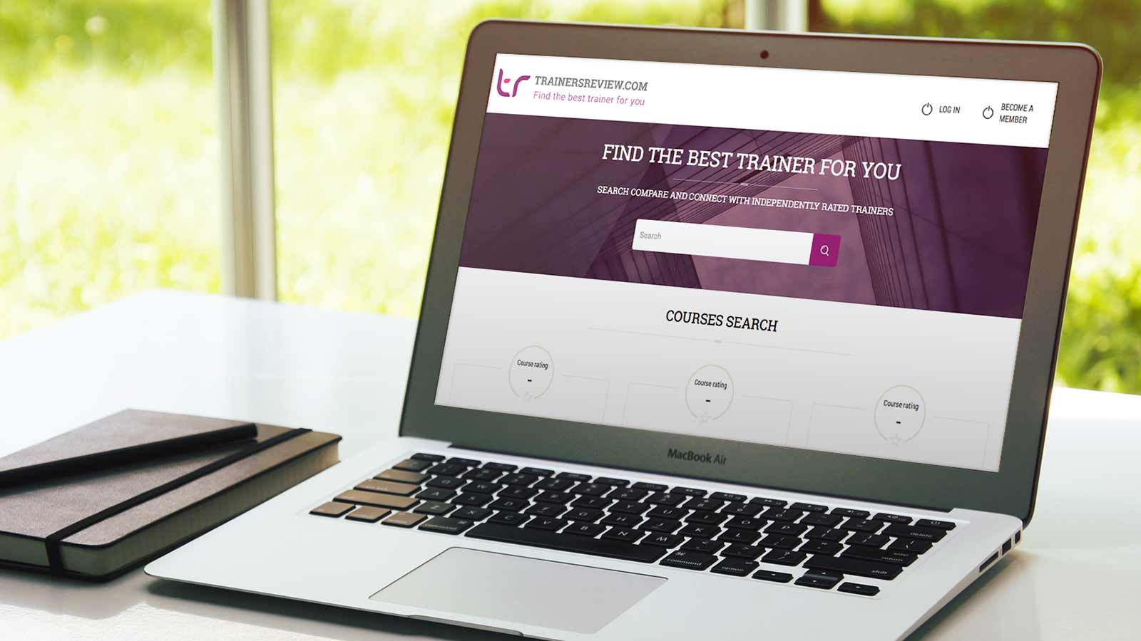 Trainersreview.com – Laptop view