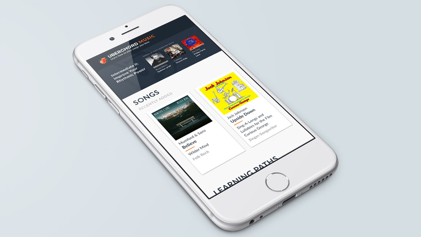 Uberchord – Mobile view