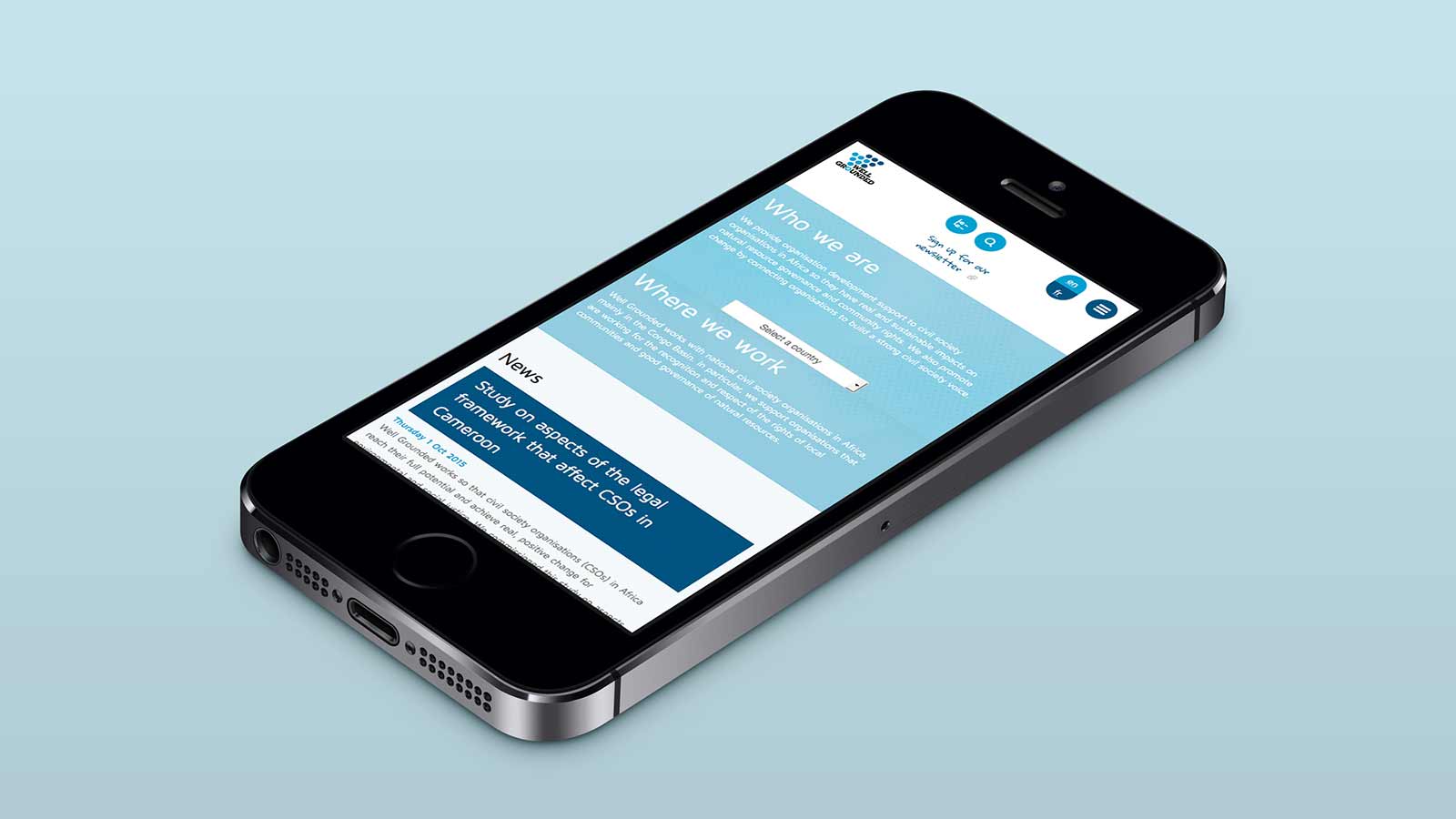 Well Grounded – Mobile view
